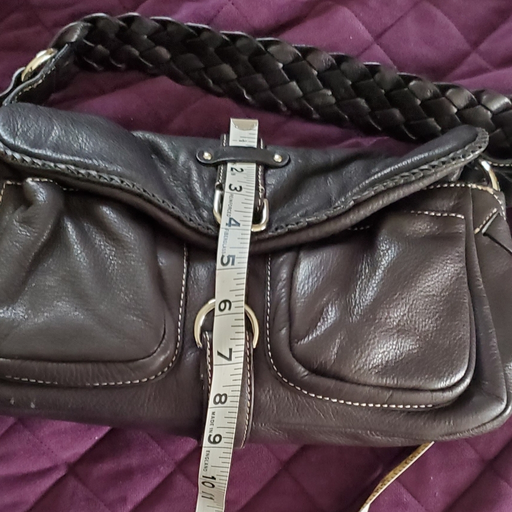 Donald J Pliner Black Leather Shoulder Bag Size Small - Picture 14 of 16